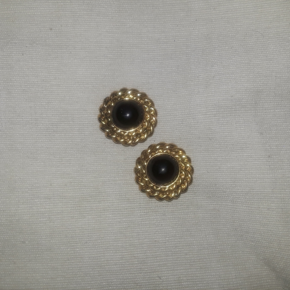 Black and Gold earrings
